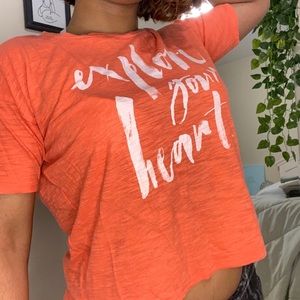 Pumpkin Orange Crop Top